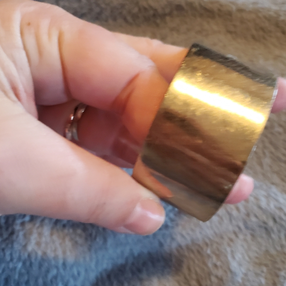 Gold Druzzy Cuff Statement Bangle - image 3